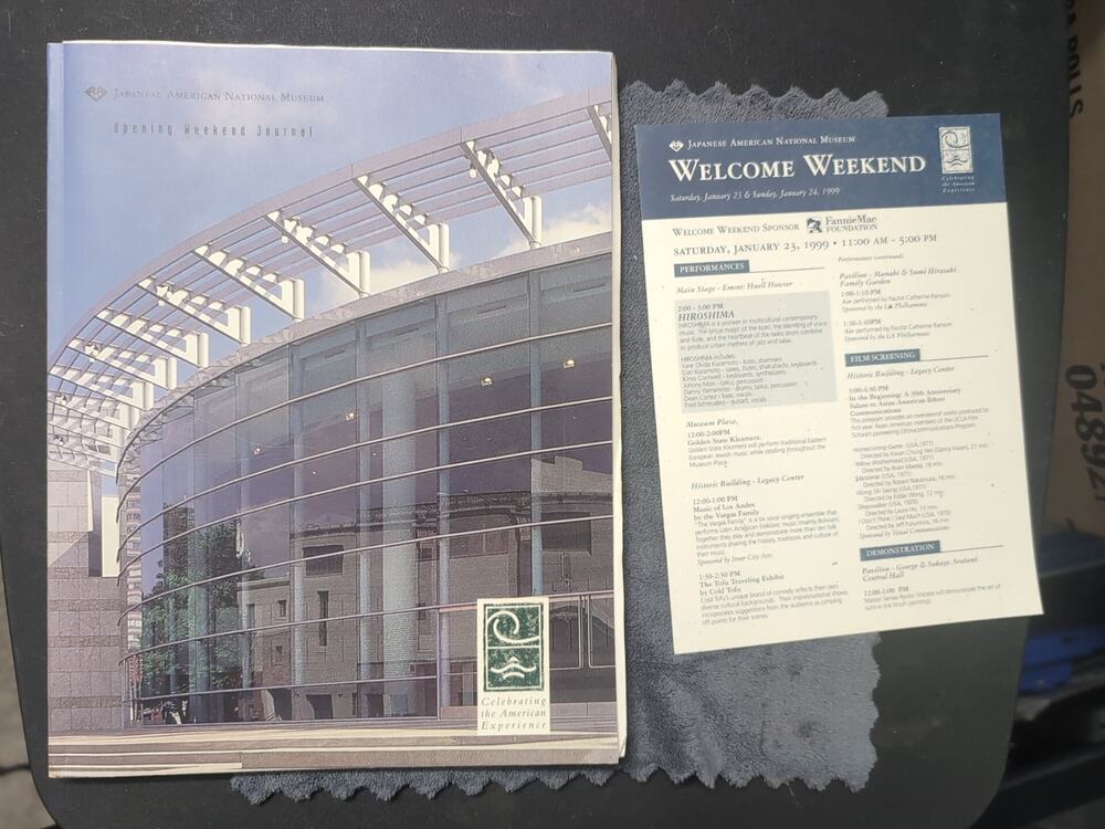 1999 JANM Opening Weekend Journal Program With Agenda / Map Japanese American